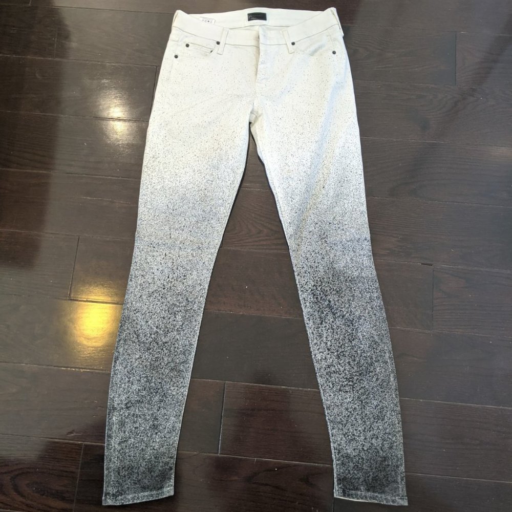 Mother White Ombre Jeans